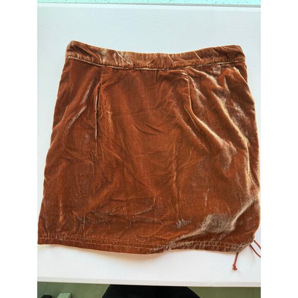 Free People Velvet Ruched Mini Skirt - Picture 5 of 9